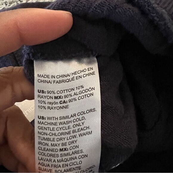 Chico's Crinkle Cotton Joggers Relaxed Pants Coastal Roll Tab 2.5 / L / 14 NEW - Picture 10 of 10